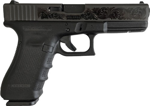 GLOCK 17 GEN4 BLACK SCROLL TALO 80577 - Taurus Savings